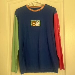 Ripndip lord nermal Teddy Fresh 2.0 colorblock long-sleeve T-shirt unisex large